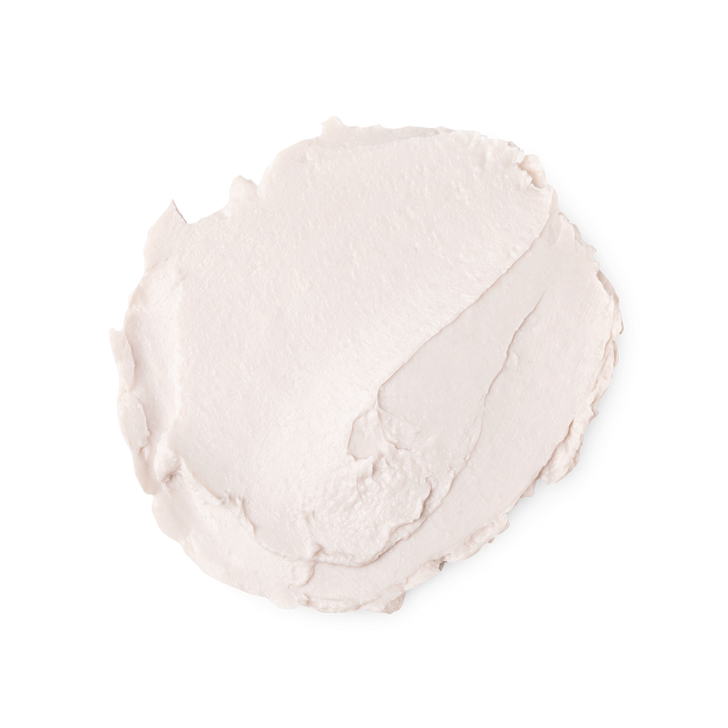 A swatch of smooth, matte, thick, pale pink creamy coloured Wig hair trainer.